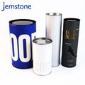 Custom Print Logo Food Grade Aluminum Paper Tin Metal Foil Lid Empty Food Paper Cansmetal Tin Tea Tube