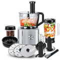 Food Processor 11-in-1 Food Processor and Blender with Chopping Blending Kneading Grinding Whisking Juicing 1100W