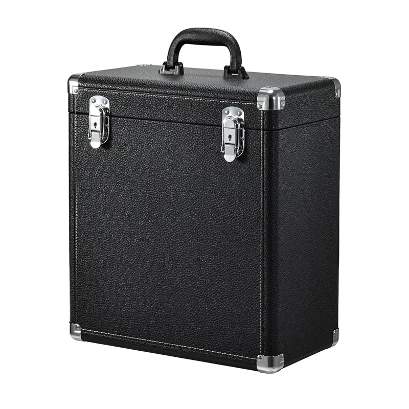 Vinyl Record Storage Case LP Album Collection Display Box Lid Waterproof Shockproof Dustproof Mesh Bag Collapsible Leather