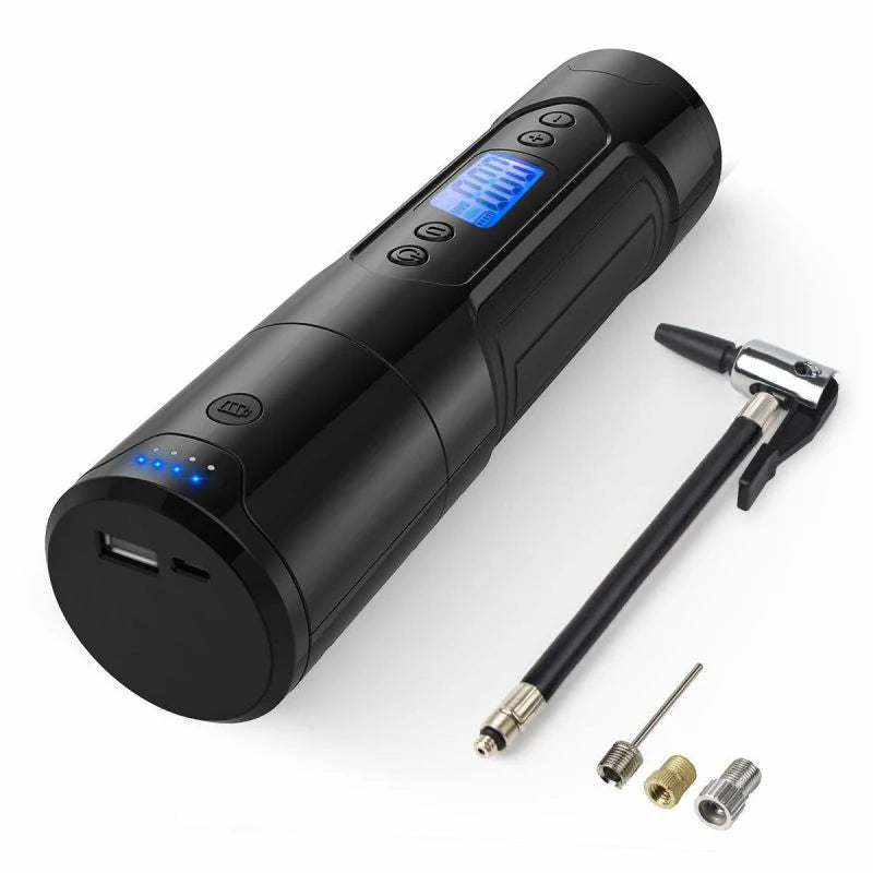 Portable 150PSI 12V Wireless Car Tire Pump Mini Air Compressor Inflator for Cars Bicycles Battery Operated Portable Air Inflator MegaBDM