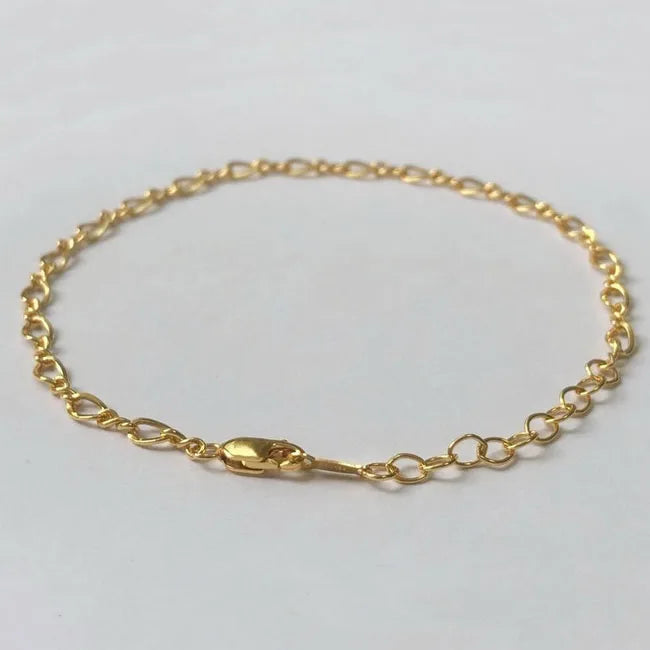 Women Jewelry Gold Figure 8 Cable Chain 14K Gold Filled Jewelry Chain Bracelet