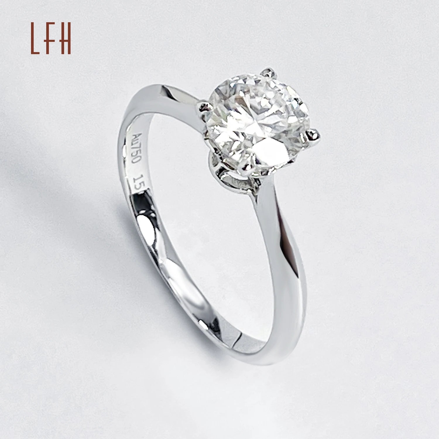Wedding Luxury Diamonds Real Gold 18k  Diamond Diamond Ring Real Moissanite 18k Real Gold Ring Wedding Ring
