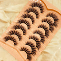 Wholesale Strip Faux Mink Lashes Vegan 7 Pair Eyelashes