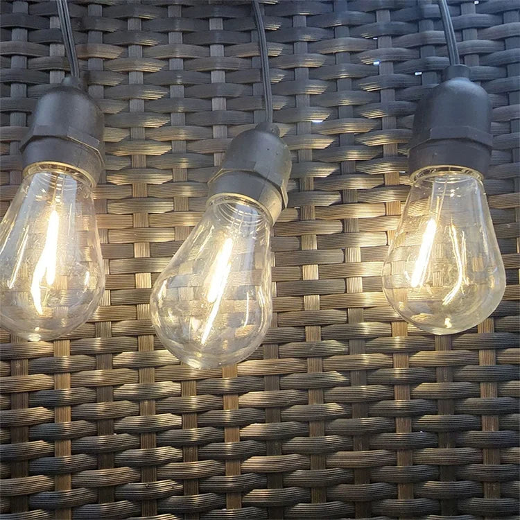 Wholesale Price Shatterproof Outdoor 48FT S14 Led String Lights Commercial Grade Patio Lights