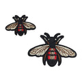 Hat Clothing Embroidered Patches OEM Factory Custom Iron on Small Bee Embroidery Patches