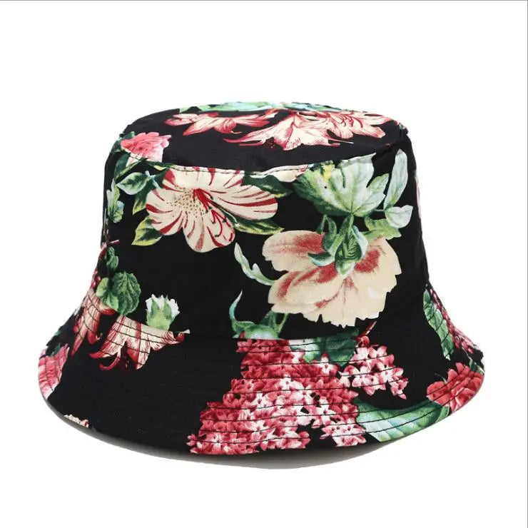 2020 Stylish Adult Spring Travel Sun Hats Reversible Womens Fashion Bucket Hats Print Pattern