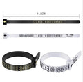 China Plastic Adjustable Transparent Comfortable Soft Finger Ring Sizer Gauge Measurer Jewelry