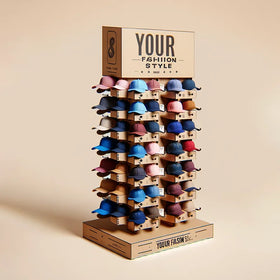 Corrugated Pop Shoe Cardboard Display Rack for Shop Store Hats Shoes Socks Clothes Clothing Shirt