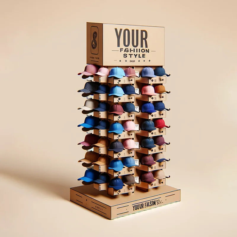 Corrugated Pop Shoe Cardboard Display Rack for Shop Store Hats Shoes Socks Clothes Clothing Shirt