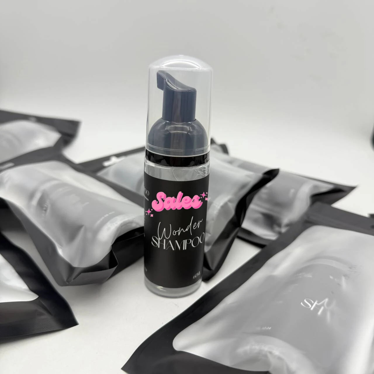 Custom Private Label Lash Shampoo Concentrate Kit Eyelash Extension Foam Cleanser Bottle Plastic Material Bulk Supply