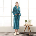 Household Hotel Spa Bathrobe Luxury Men Women Pajamas Bath Robe Thickened Lengthened Custom Embroidered Logo  Women's Nightgown