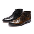 Custom Design New Genuine Leather Boots Lace up Warm Formal Boots Shoes Men MegaBDM