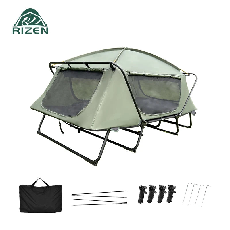 OEM ODM Tenda De Cama De Acampamento Oxford Waterproof Portable Outdoor Off Ground Camping Fishing Bed Cot Tent for Sleeping
