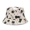 Multicolor Stock Fast Shipping Summer Printed Cartoon Dog Bucket Hat Reversible