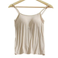 Manufacturer Wholesale One Piece Solid Color With Chest Cushion Lady Camisole Skin Friendly Breathable Women's Vest MegaBDM