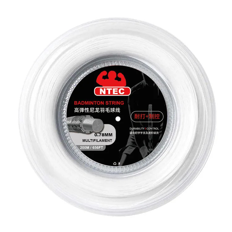 Super Strength Badminton Racket String 0.72mm 200M Roll