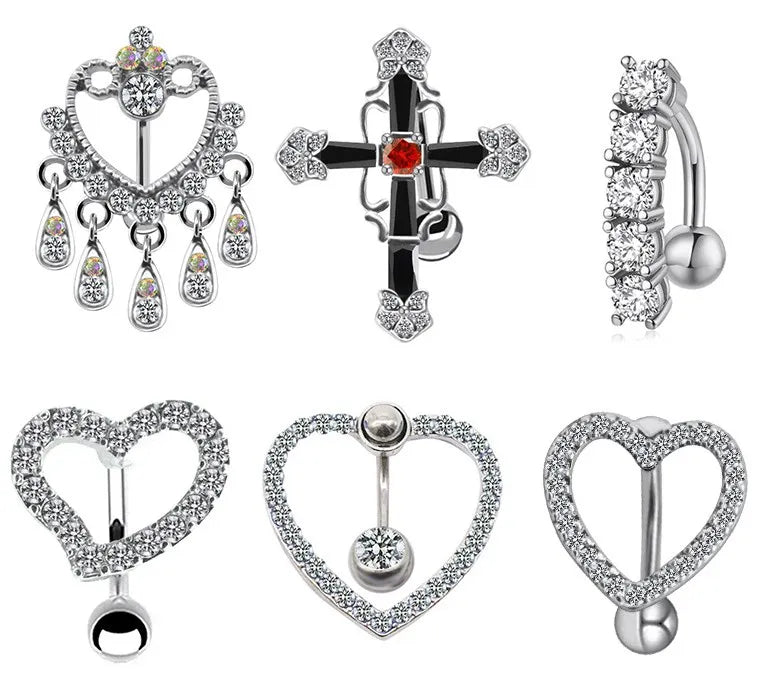 Gaby New Design Belly Piercing Top Amount Stainless Steel Belly Button Rings Helix Wholesale Piercing Jewelry