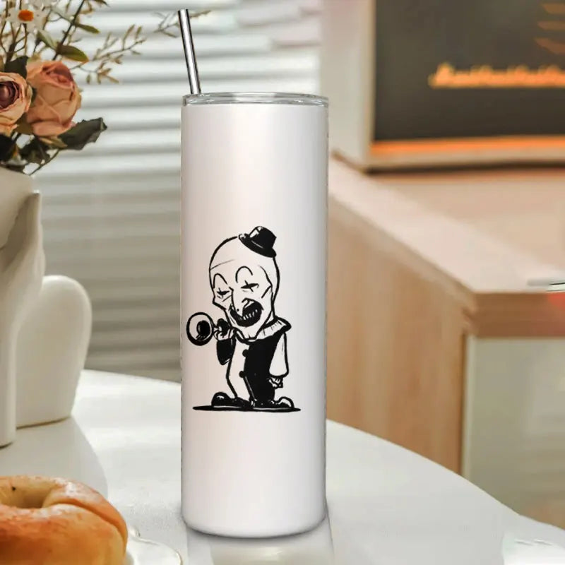 Modern Design Custom Pattern Stainless Steel Travel Tumblers Vacuum Insulated Coffee Mugs with Straw New Carafe Mug Warmers
