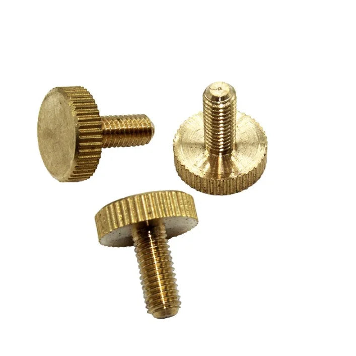 Brass Handle Bolts Flat Head Knurled Thumb Copper Screws
