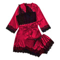 Sexy Sleepwears Dress Women Sets Pajamas Pijama Floral Pyjamas Loungewear Sets Lace Robe Sets Women'S Sleepwear