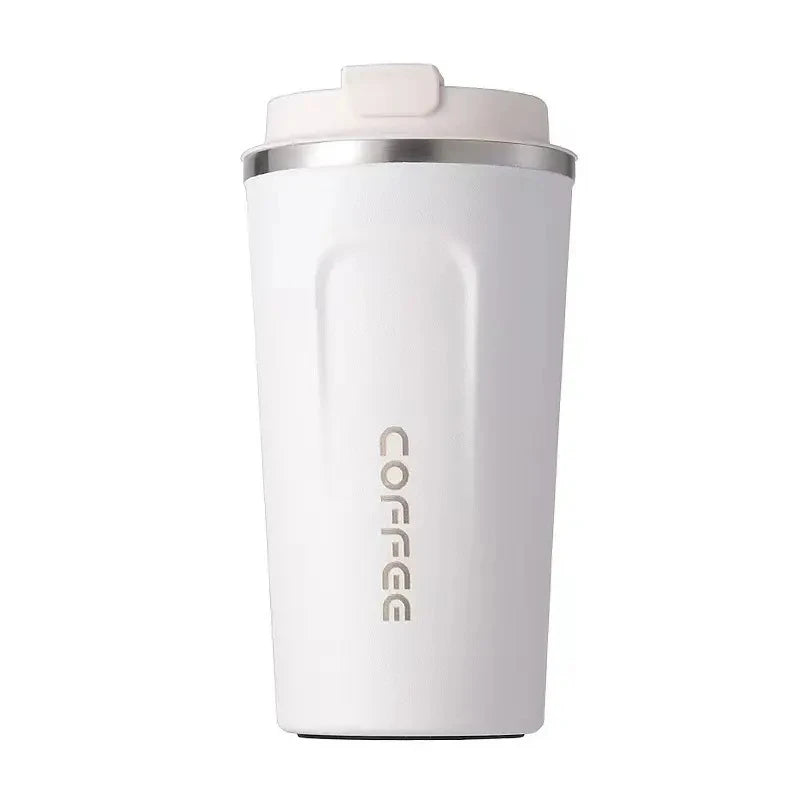 FX Factory American Style 380ml Insulated Coffee Travel Mug Spill-Proof Leak-Proof Tumbler with LED Lid for Hot and Cold Drinks