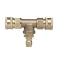 Pressure Washer 3/8" Quick Plug Type Tee Adapter Which Can Connect Two Gun