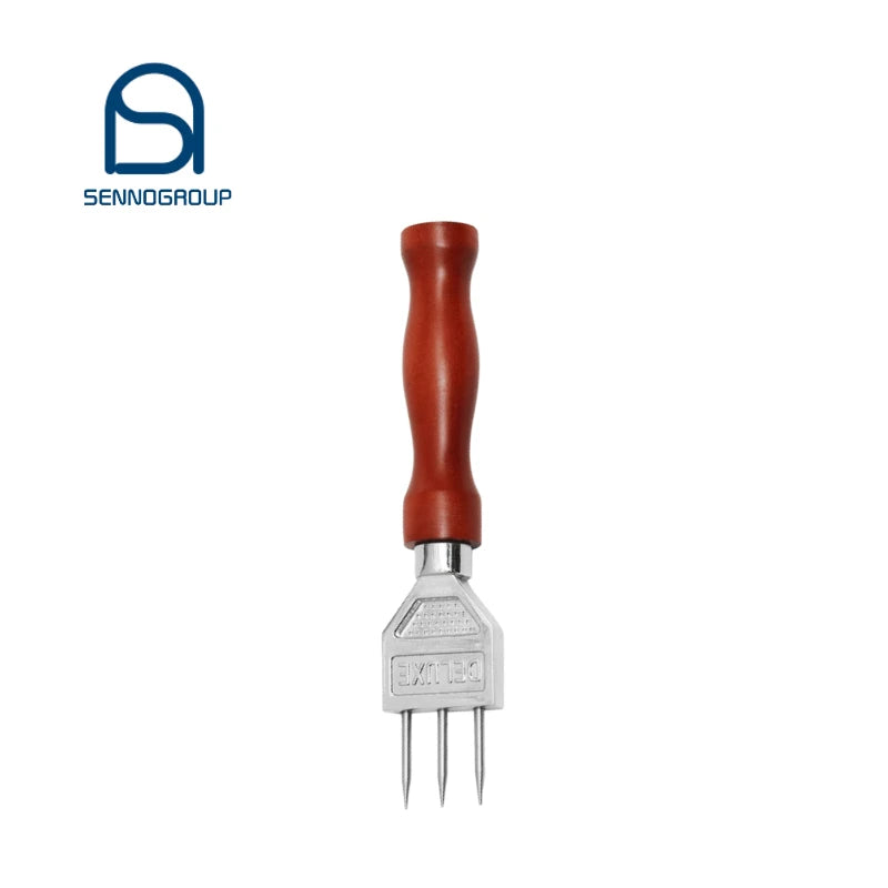 Pitchfork Stainless Steel Ice Crusher Ice Chisel With Wood Handle for bar Kitchen