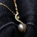 Luxury Trendy Party Design Gold Plated Star Pendant Pearl Necklace