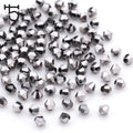 Czech Silver Colour Spacer Bicone Beads for Making Jewelry Accessories Diy Perles Loose Faceted Glass Crystal Beads