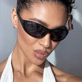 UNOC Ladies Trend Sun Glasses 2026 Fashion Designer Women's Sunglasses Y2K Sports Sunglasses Man UV400 Eyewear Cat Eye Shades