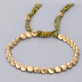 New Design Adjustable Thread Heteromorphism Brass Beads Bangle Bracelets