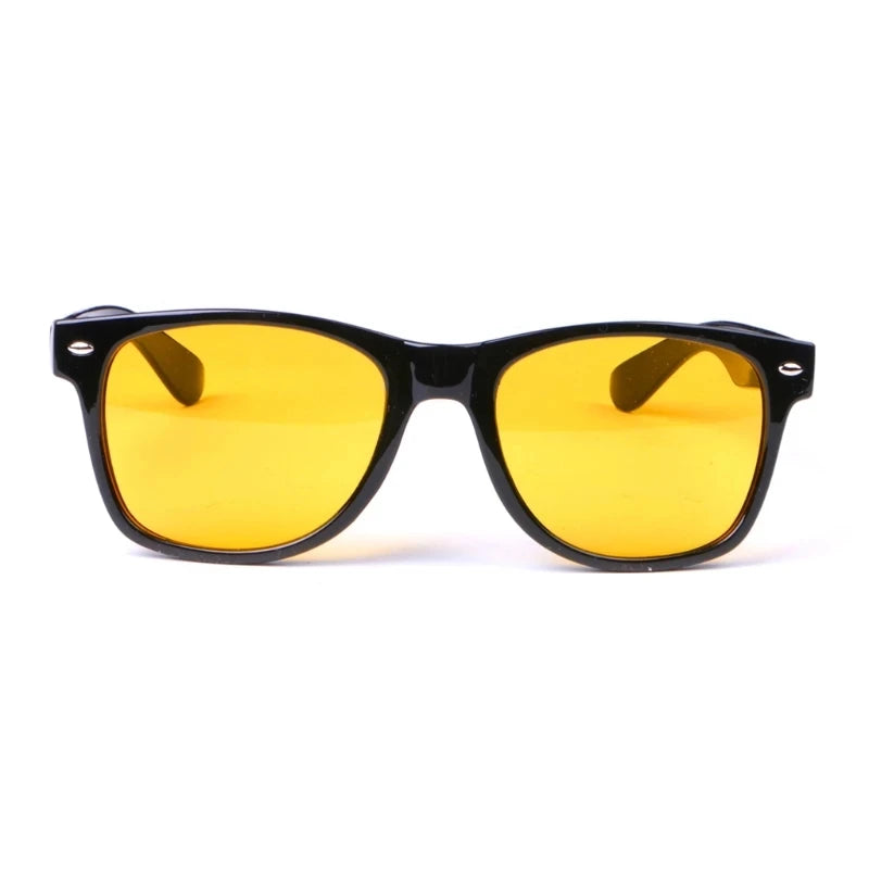 Logo Custom Fashion Cheap Night Driving Sun Glasses UV400 Night Vision Glasses Square Sunglasses for Men Women