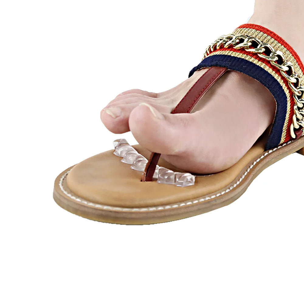 Transparent Gel Anti-Slip Heel Grips Liner Slim Sticker Foot Sticker for High Heels Non-Slip Strip Forefoot Cap Toe Caps