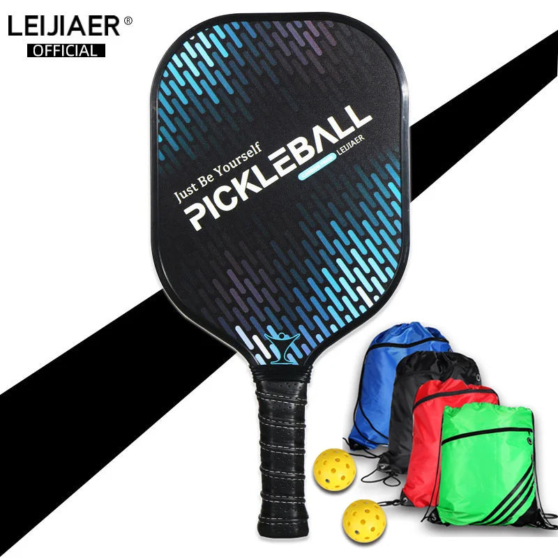 Leijiaer Best Selling Pickleball Racket Pickle Ball Court Cushion Graphite Carbon Fiber Graphite Pickleball Paddles