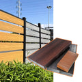 Custom Made Industrial Aluminum Fence Profile Extruded 6063 Alloy with 3D Modeling Services Wood Grain Surface Modern Style