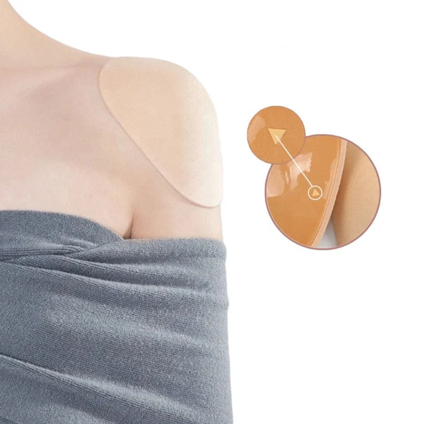 Right-angle Shoulder Pad Invisible Non-marking Anti-skid Self-adhesive Shoulder Pad With Transparent Silicone