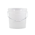 15L White 4 Gallon Plastic Handy Paint Bucket with Lid