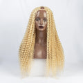 613 Blonde U Part Human Hair Wigs for Black Women Loose Curly Long Full Machine Made 150% Density