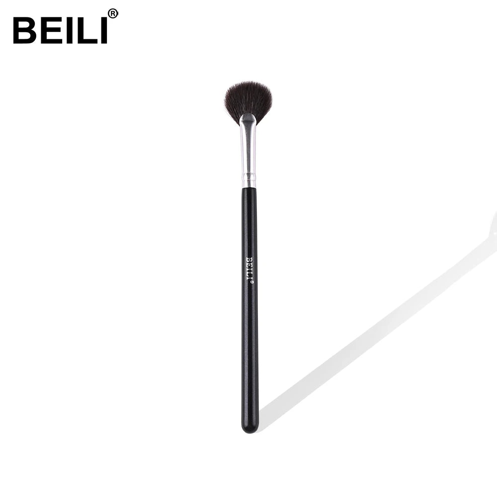 BEILI Private Label Professional Eye Makeup Brushes Blending Crease Highlight Eyebrow Eyeshadow Brush Set