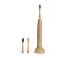 New Arrival Eco-Friendly Bamboo Sonic Electric Toothbrush with Charcoal Bristle Replacement Heads Custom Logo for Adults