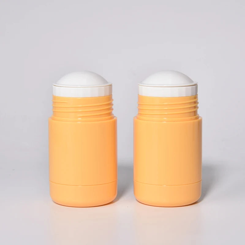 30ml Twist up Stick Tube Round Bottom pp Empty Biodegradable clear Plastic Deodorant Container Roll on Bottles