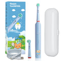 Children Sonic Electric Toothbrush Kids Rotate Tooth Brush with Travel Box Type-C Rotating Carton Electric Toothbrush OEM/ODM
