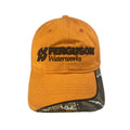 Customizable Outdoor Twill Baseball Dad Hat with Custom Logo Hand Embroidery Orange Sandwich Brim Camo Cloth & Sporty Men Women