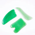 Hongzhuo Mini Premium Claw Green Aventurine Jade Heart Gua Sha Stone Face Custom logo