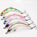 4g/7.5g Bent ABS Printed Fishing Pencil Lure for Trout Pike Salmon Catfish Bream-Freshwater & River Topwater Bait with Hooks