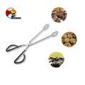 Beeman Stainless Steel Bbq Food Grill Barbecue Scissor Clip Tongs Long