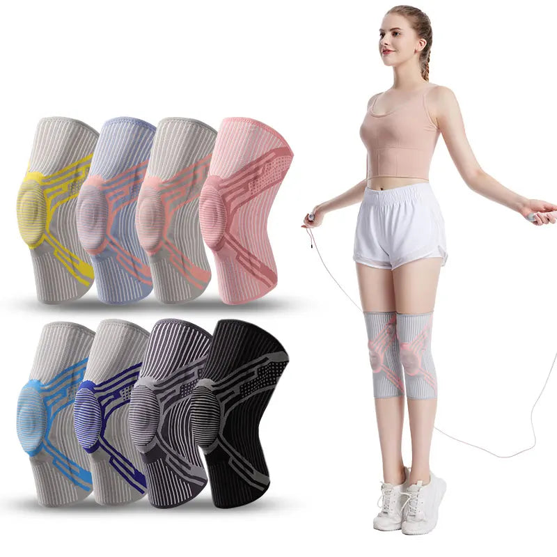 2022 New Design Sports Fitness Jumping Yoga Protection Compression Knee Brace Support Sleeves for Women