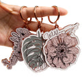 Custom Hard Soft Enamel logo Tropic Fruit rare Plant Leaf Shaped Key Chain Gold Metal Gift Keyholder Enamel Keychain