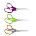 Custom 8.25 Inch Stainless Steel Blades Household Office Student Stationery TPR PP Scissors Metal Rubber Plastic Tailor Scissors