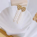 18K Gold Plated Retro Style Baroque Freshwater Pearl Stud Earrings for Women Stylish New Fringe with Exaggerated Leaves
